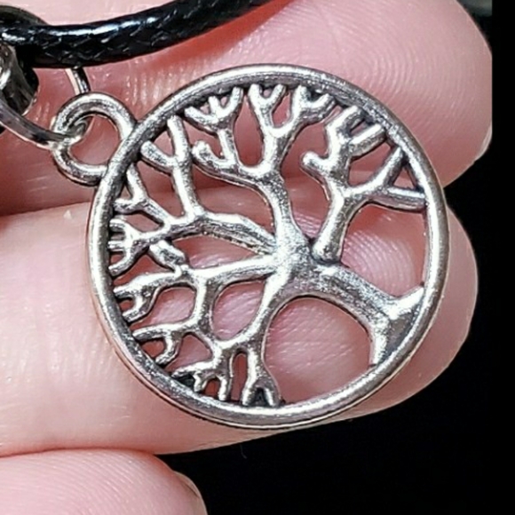 Rose Quartz Chakra and Tree of Life Necklace - Picture 3 of 7